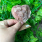 Pink Amethyst Heart on Stand (44A)