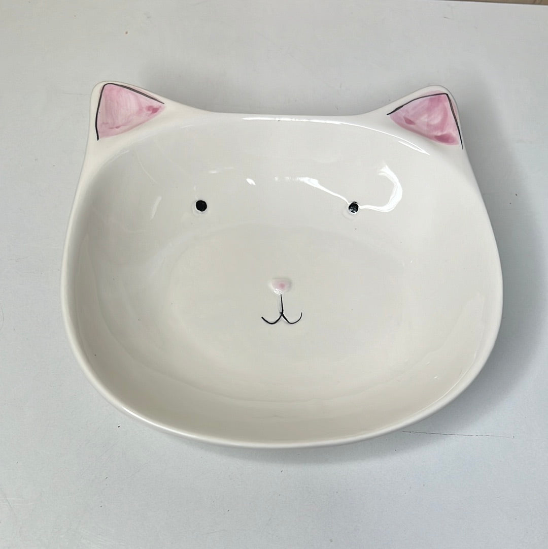 White Cat Trinket Dish (DDC133)