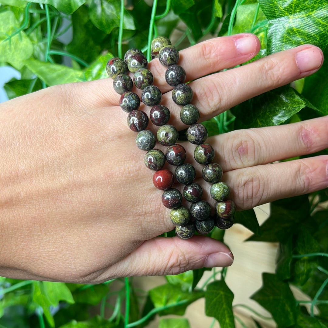 Dragons bloodstone 8mm bracelet