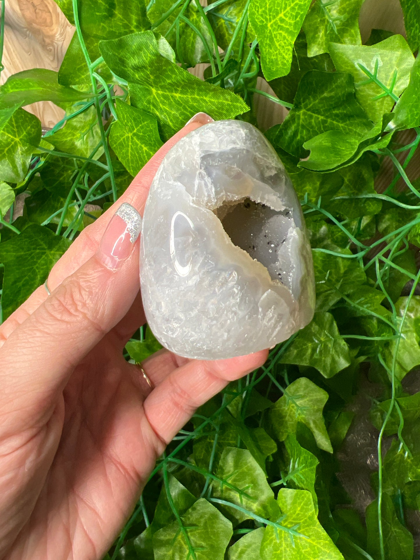 Brazilian Druzy Agate Freeform. (22A)