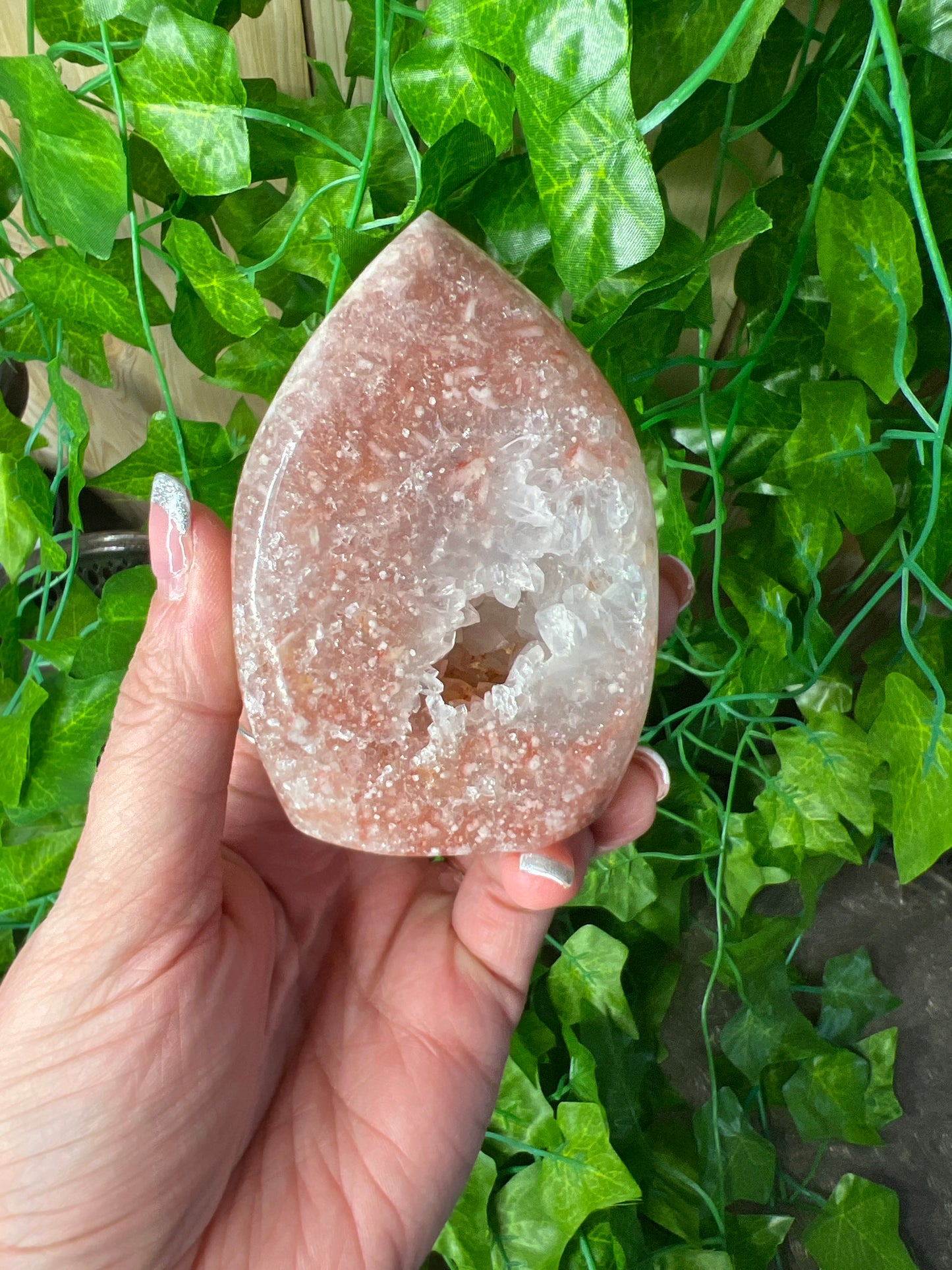 Brazilian Pink Amethyst Flame.  (56A)
