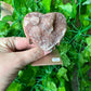 Pink Amethyst Heart on Stand (44A)