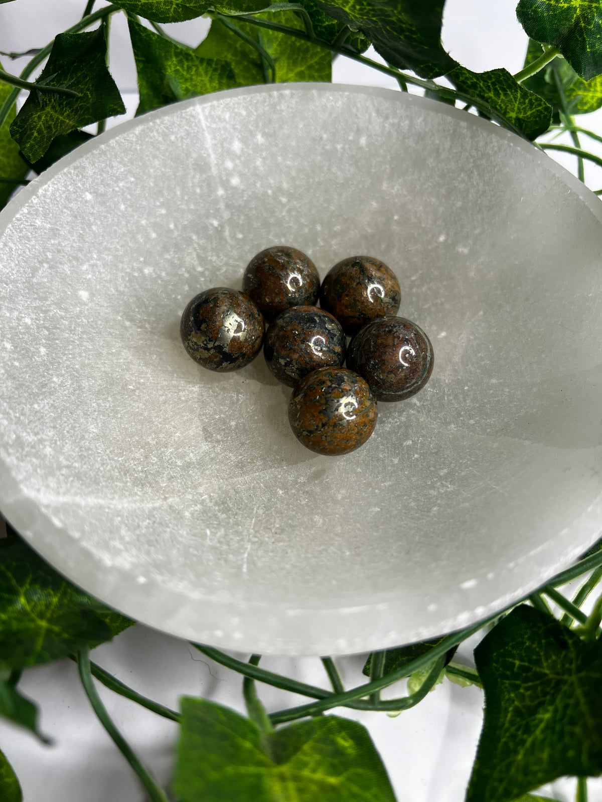 Bronzite with Pyrite Mini sphere