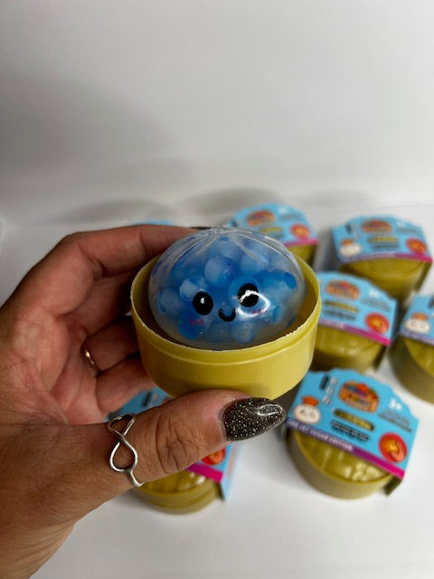 Clear Mini Colored water bead Dumpling Squish  (Mystery Color)