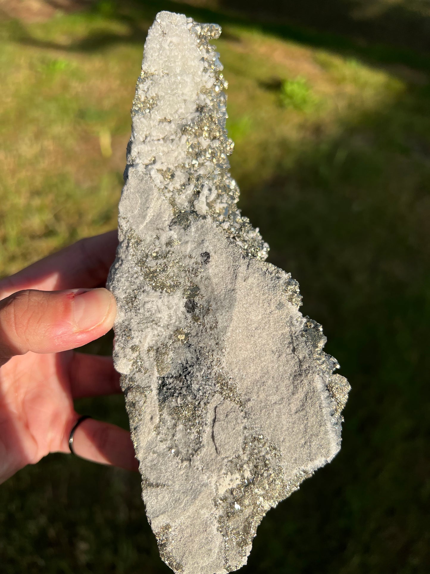 Pyrite, Calcite, Hematite Galena Specimen