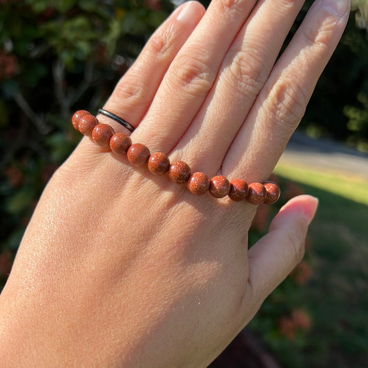 Red Sandstone Bracelet (ManMade)