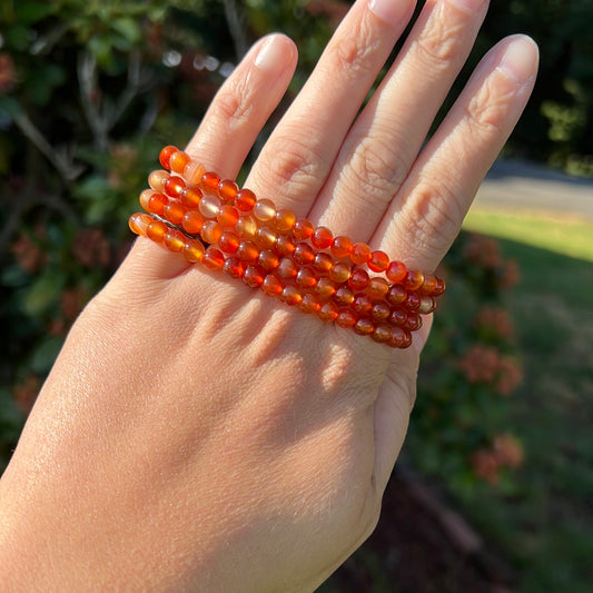 Carnelian Small bead bracelet