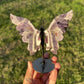 Chevron Amethyst Wings on Stand | Dream Amethyst Crystal Décor option 48