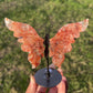 Fire Quartz Butterfly on Stand | Heat-Treated Quartz Crystal Option 47